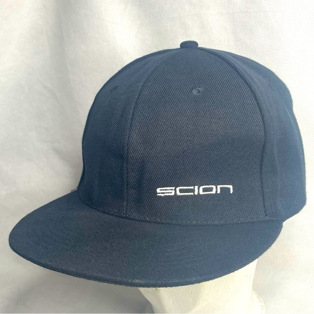Scion Embroidered Club Hat Black One Size SnapBack Adjustable Cap Toyota Auto